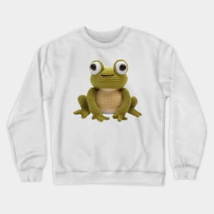 Crochet Frog Crewneck Sweatshirt